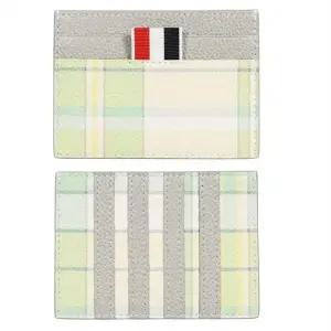 MUST IT_ 라이트그린 체크 카드지갑MAW193A L0041 340