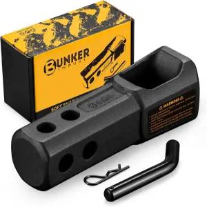 벙커 인더스트리얼 소프트 섀클 히치 리시버 2인치 잠금 핀이 있는 22 000파운드 WLL 알루미늄 마운트