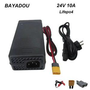 8S 24V 10A 29.2V 리튬인산철(LiFePO4) 배터리 충전기 철인산 에너지 저장 고속 XT60 커넥터 (팬 포함)