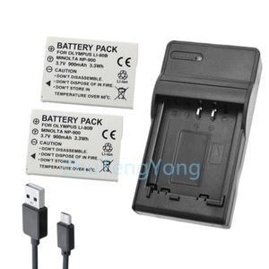 올림푸스 Li-80B X-36 X-960 T-100 T-110용 충전식 배터리