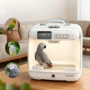 육추기 앵무새 이동장 가습 보온 온도조절 탈취기능 충전식 산책 병아리 이동가방