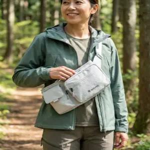 스노우피크 어패럴 snowpeakapparel 듀얼테크 힙색 (S25ZUFBG32) Light Gray