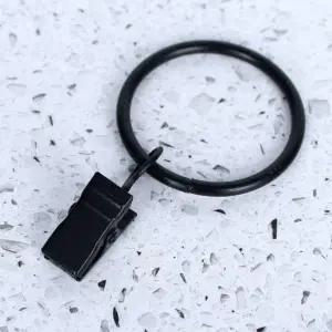 [콩심팥심]블랙 집게링 커튼집게링 커튼고리