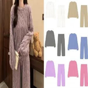 유니바운드 수면잠옷 커플잠옷 겨울 극세사 여성 홈웨어 실내복 임산부 파자마파티 잠옷세트 커플파자마