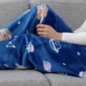 (옵션 우주곰)극세사 수면 바지 곰 겨울파자마 수면잠옷바지