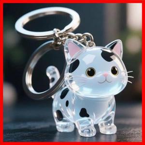 펜던트 액세서리 귀여운 고양이 털 보관 키체인 가방 투명 애완동물 털 기념품 캡슐 기념품 수집 선물 장식