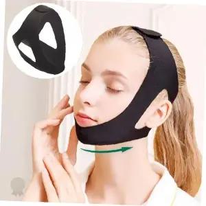 턱선 관리 밴드 탄력 압박 착용 수면 중 사용 가능 얼굴 윤곽 정리 코 호흡