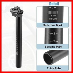 300mm 자전거 시트 포스트 25.4/27.2/28.6/30.4/30.8/31.6mm 알루미늄 합금 시트포스트 자전거 산악 자전거