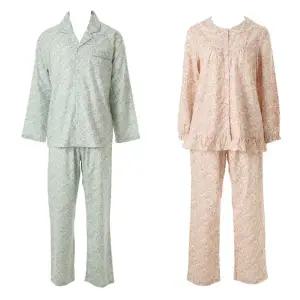 [롯데백화점]비너스 (커플)부드러운 면 레이온 보타니컬 나염 커플 파자마 [VPAA201M/VPAA201W]