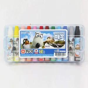 동아크레파스 12색 남 디자인랜덤