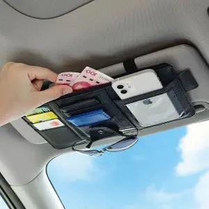 차량용 수납 차량용 뉴에이지 수납포켓 운전석 수납함 빛가리개 수납함 썬캡 장착 A341-O