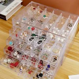 투명 글리터 네일 보관함 수납 케이스