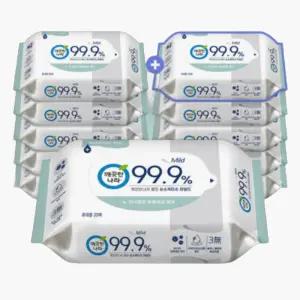 깨끗한나라 소독티슈 마일드 20매 x 11팩 세정 알콜 티슈 휴대용