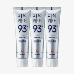 메디안 치약 120g x 3개 치석 화이트 치약