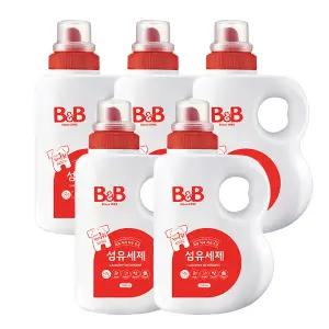 비앤비 섬유세제 용기 1.5L 5개