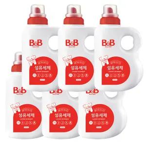 비앤비 섬유세제 용기 1.5L 6개