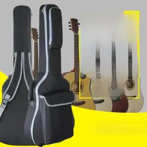 통기타가방 케이스 4인치 클래식 포크 어쿠스틱 기타용 2MM 방수 기타 가방 이중 어깨끈 충격 방지 악기