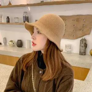 [굿쇼핑몰]고급 양모 니트 버킷햇 벙거지