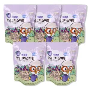 뽀로로 한입 크리스피롤 블루베리 5개 고칼슘 어린이간식 유아간식 과자