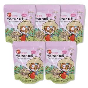 뽀로로 한입 크리스피롤 딸기 5개 고칼슘 어린이간식 유아간식 과자