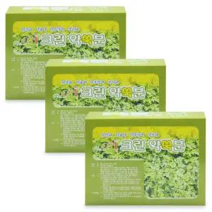 영생사 크린 약쑥분 1박스(30포+티백 고정대) X 3개 반신욕 족욕 좌욕 쑥팩