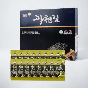 바삭하고 명절 도시락김x16봉 선물세트 고소한 선물용 광천김 감사 설 구정
