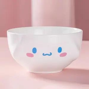 시나모롤 엠보싱 페이스 세라믹 공기대접세트 식기 도자기 이유 아동 유아 선물 수저