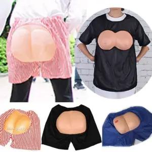 엉덩이바지 가슴티셔츠 엽기 코믹 재미 장기자랑 파티 파티용품