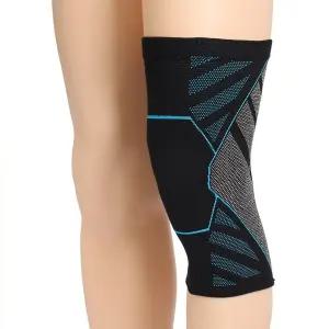 스포츠 압박형 블루 헬스 무릎보호대 M루 농구 배구 보호 등산 자전거 운동 관절 기본