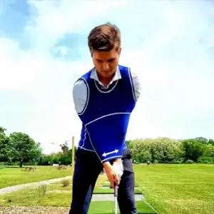 골프 스윙 자세 교정 연습 티셔츠 팔 바디 고정 트레이닝 연습 실내 웨어