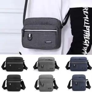 멀티공간 생활 방수 투타입 패션 내마모성 공용 미니 크로스백 남자캔버스백