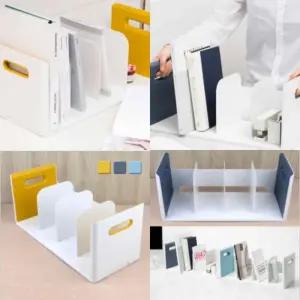 4칸 책꽂이 꽃이 서류정리함 책상 상정리 고정 상함 북앤드 엔드 파일