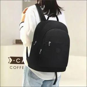 깔끔한 출근 백팩 가방 라운드 데일리 지퍼 직장인 여자