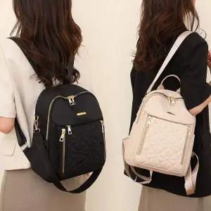 여행백팩 여자 가죽백팩 포켓 직장인 데일리백팩