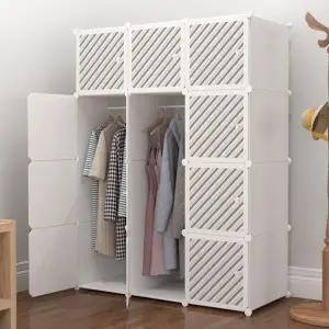 조립식 큐브 수납옷장 옷정리 행거 공간절약형