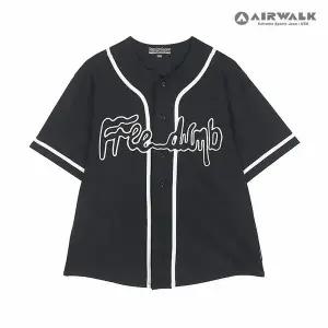 [보리보리/에어워크 주니어]주니어 그래픽 자수포인트 베이스볼 셔츠