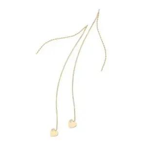 [하프클럽/]정품 14K GOLD 골드 러블리 하트 롱 체인 귀걸이