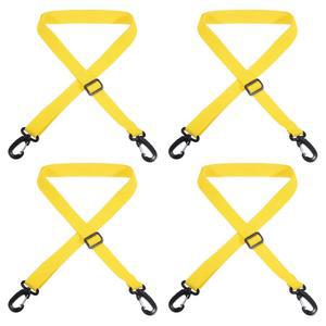 파티킬 스키 부츠 캐리어 스트랩, 부츠, 스 스케이트, 옐로우용 스트랩 조절 가능한 숄더 슬링 4팩 스노보드