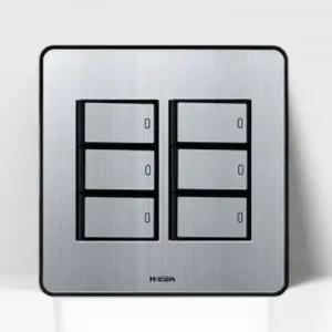 현대 6구 스위치 실버 전기 전등 벽 전기스위치 토글스위치 전등스위치 스위치커버 자동차스위치