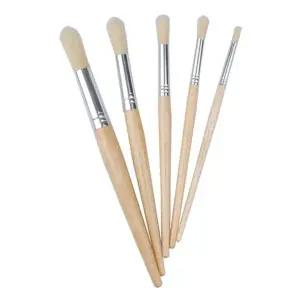 고품질 키즈맘아트 미술놀이 디오메 붓 5종 세트 어린이붓 물감붓...