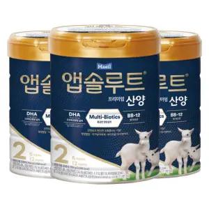 앱솔루트 프리미엄 산양 분유 2단계(6~12개월) 750g 3캔