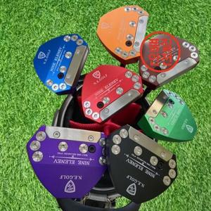 나인엘레네브 PT03-1 오른손 퍼터 자동 밸런싱 클럽 페이스 리턴 헤드 커버 포함 2025