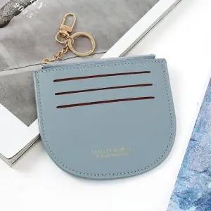 동전포켓지갑 열쇠고리 여성 동전 얇은지갑 유니 인조가죽카드지갑 인조가죽지갑