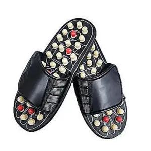 지압 슬리퍼 발 건강 혈액순환 회전수축식 슬리퍼 사무실 실내화