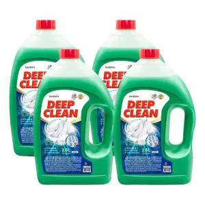 워시클리닉 딥클린 액체세제 2.5L x 4개 드럼 일반 겸용 대용량 세탁세제 실내건조