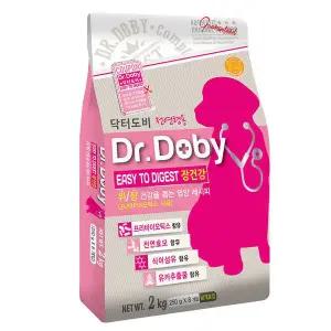 닥터도비 장건강 2kg +간식증정 강아지사료 유산균함유 소화개선