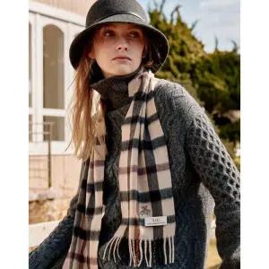 닥스 ACC 선물포장SHORT브라운 체크 닥스베어 캐시미어100 머플러 DBMU4F971 1746220