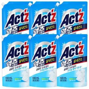 피죤 액츠 퍼펙트 실내건조 겸용 1.5L 6개 세탁세제 액체세제