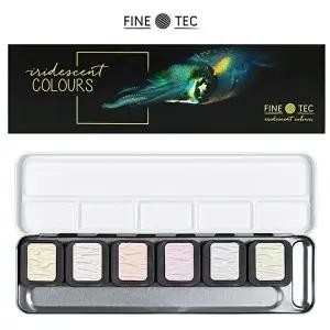 고품질 파인텍 수채물감 이리디센트 6색 (F5600) (팔레트 포함) 미술용품 WFIYSYB