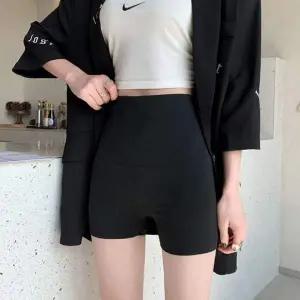 하이웨이스트 여성용 3부 바이크 레깅스 스포츠 반바지 운동용 팬츠